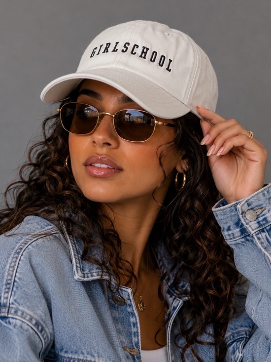 Girlschool Accessories - GIRLSCHOOL • White Logo Baseball Cap